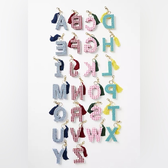 NWT Anthropologie Monogram Key Chain - Picture 4 of 6